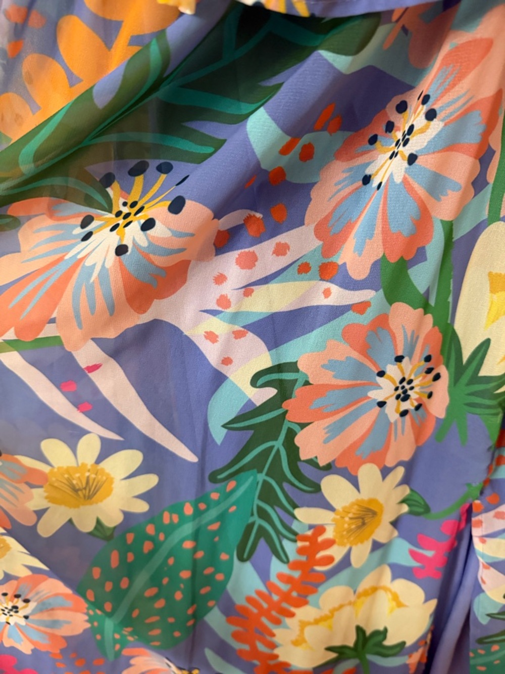 entro Lavender Multi-Color Floral Maxi Dress - Picture 5 of 6